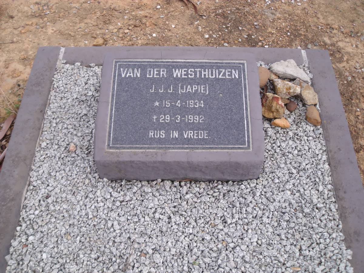 WESTHUIZEN J.J.J., van der 1934-1992