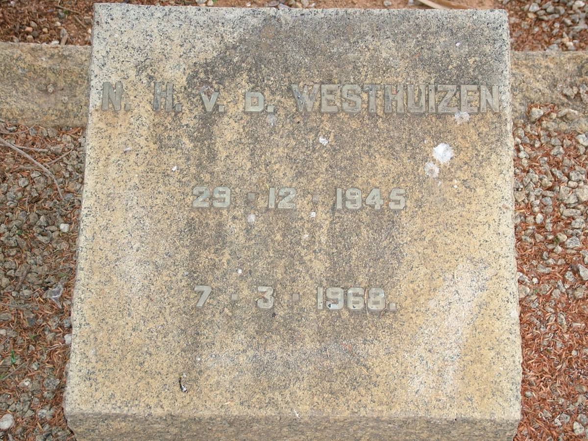 WESTHUIZEN N.H., v.d. 1945-1968