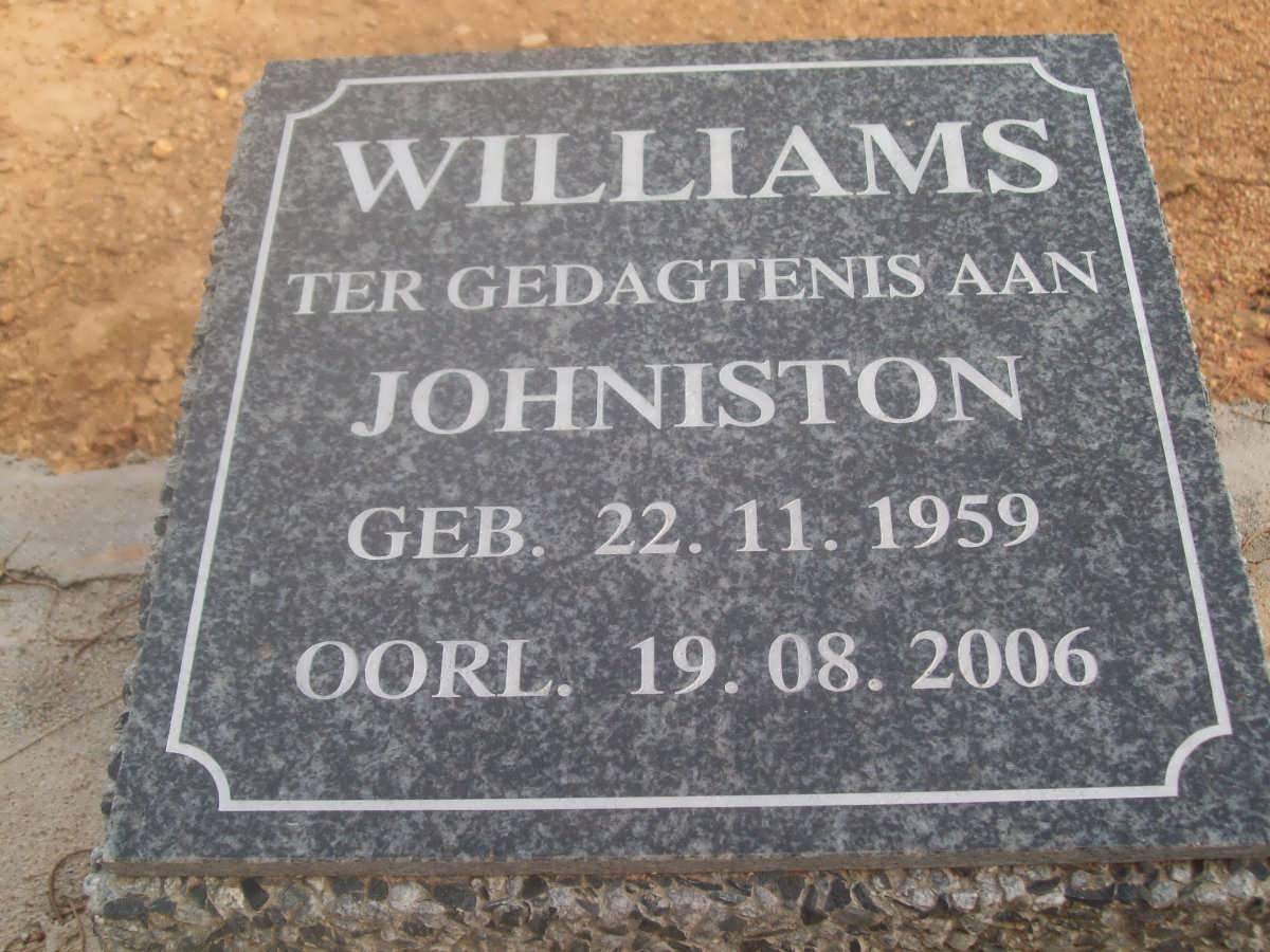 WILLIAMS Johnston 1959-2006