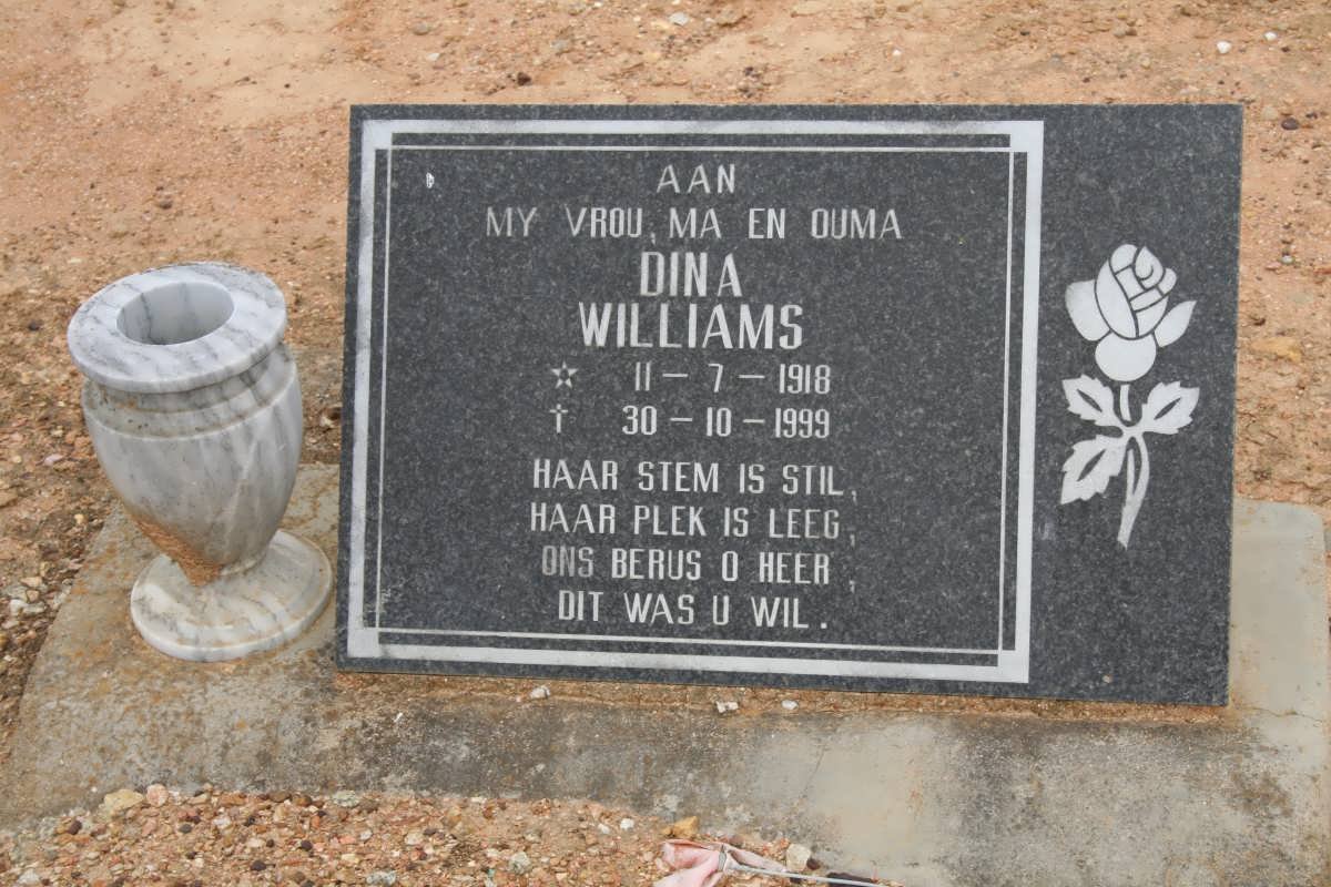 WILLIAMS Dina 1918-1999