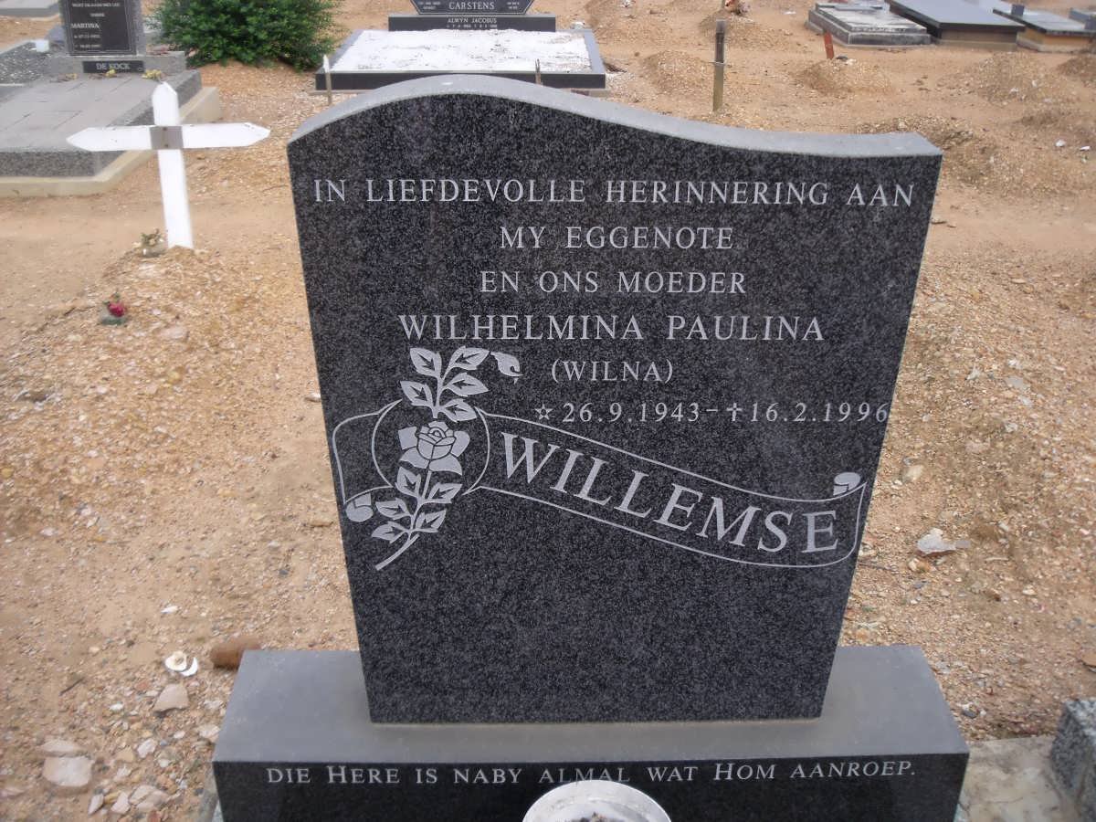 WILLEMSE Wilhelmina Paulina 1943-1996