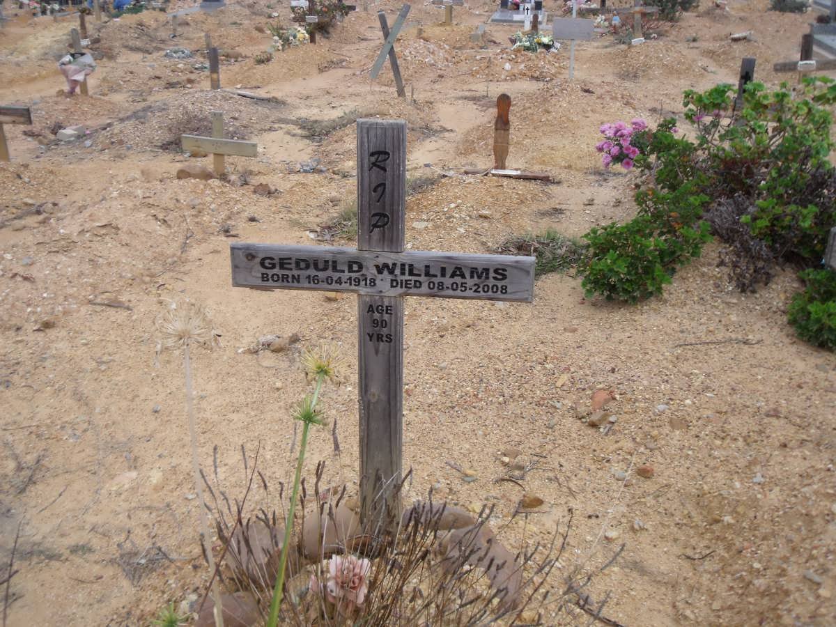 WILLIAMS Geduld 1918-2008