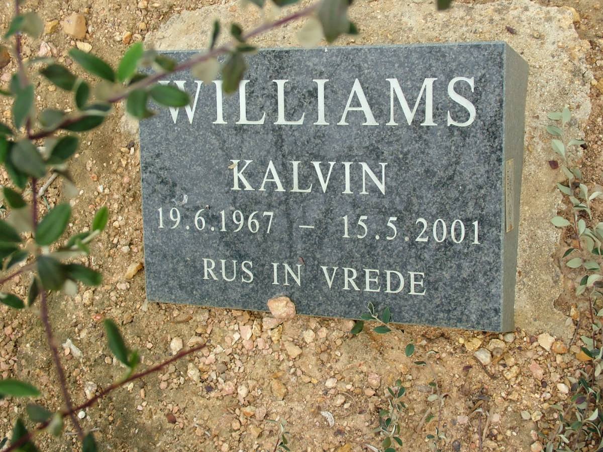 WILLIAMS Kalvin 1967-2001