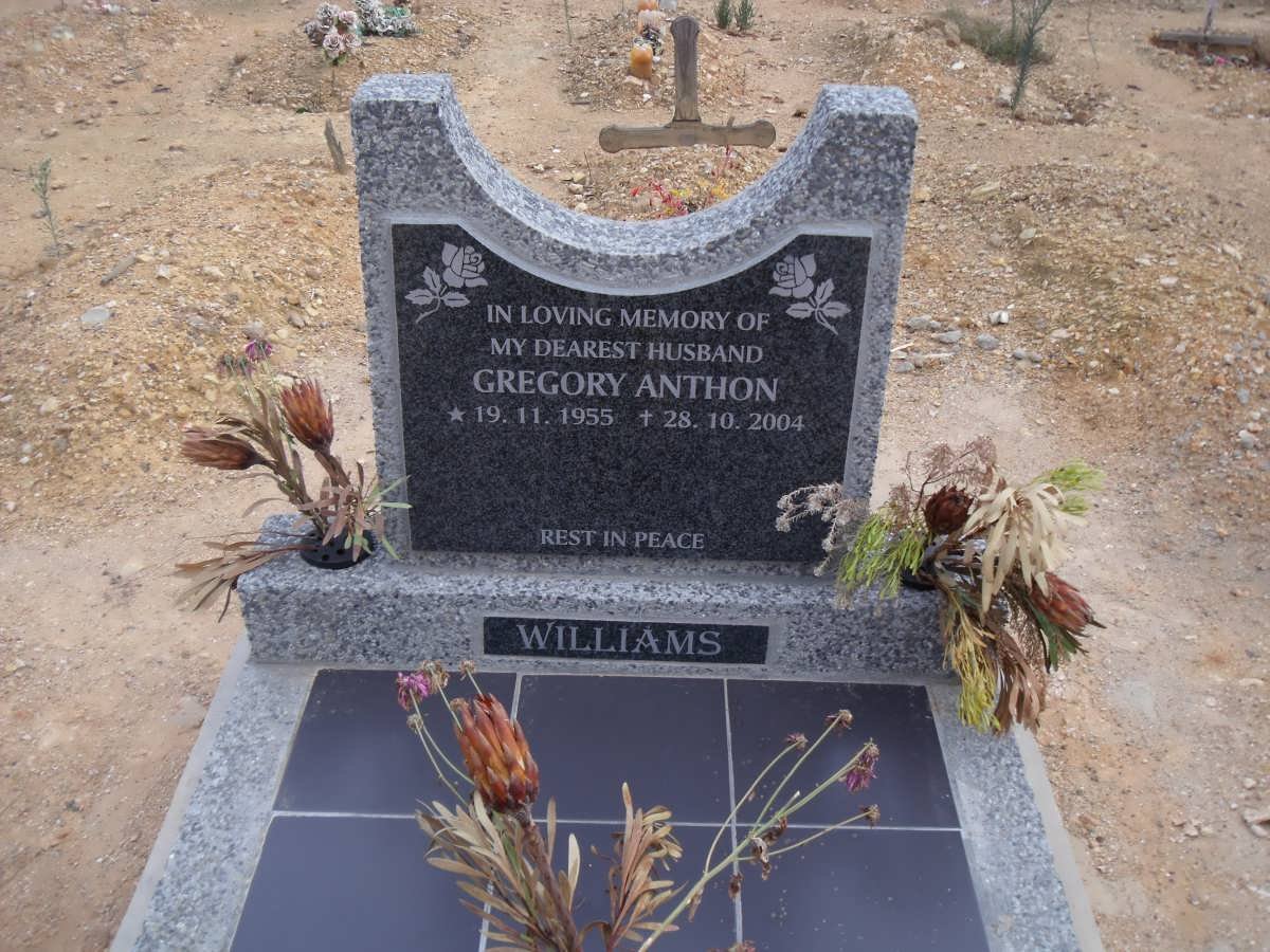 WILLIAMS Gregory Anthon 1955-2004
