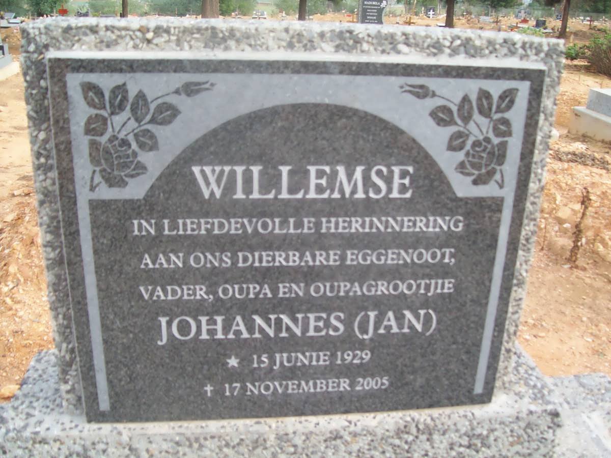 WILLEMSE Johannes 1929-2005