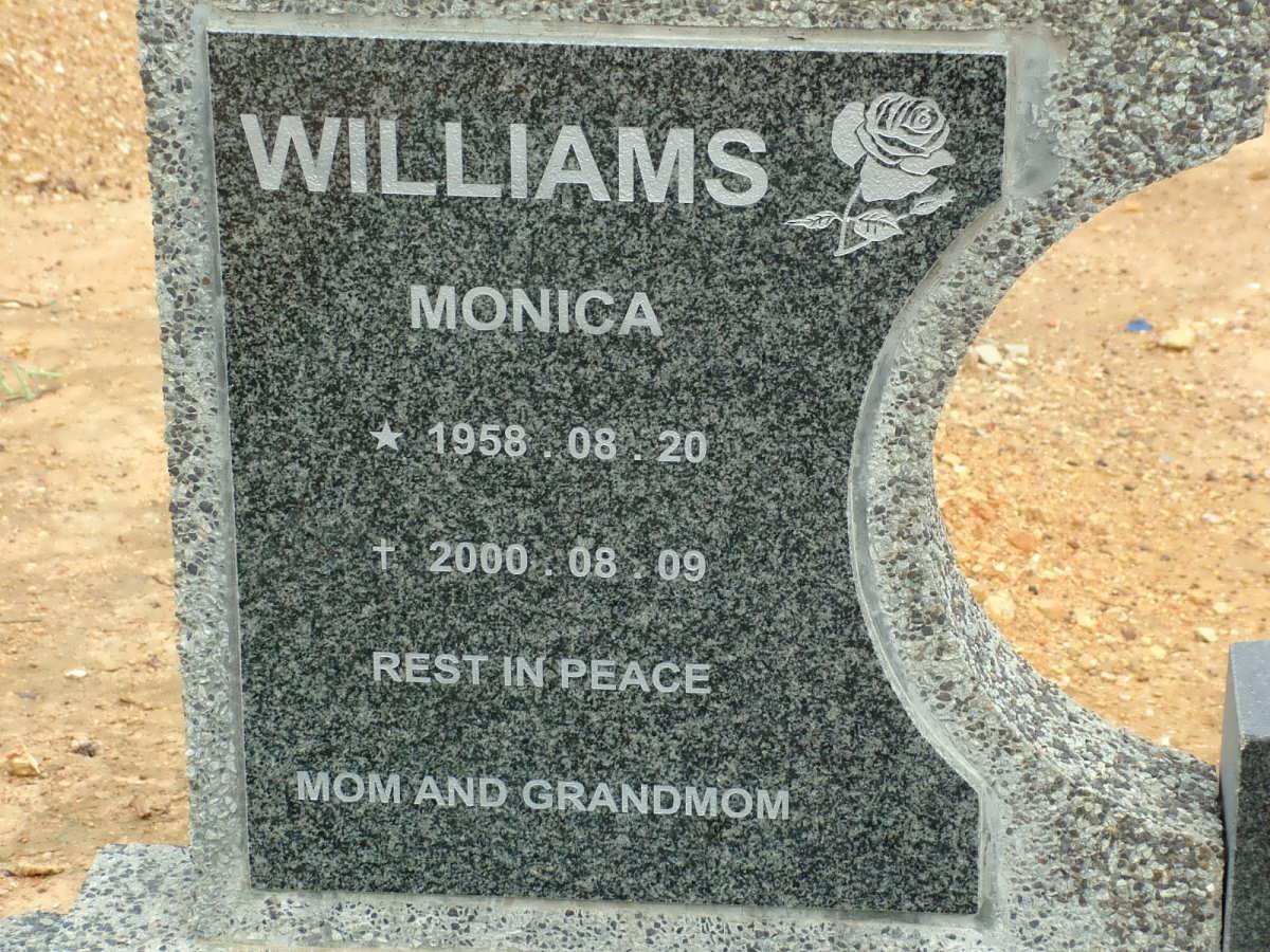 WILLIAMS Monica 1958-2000