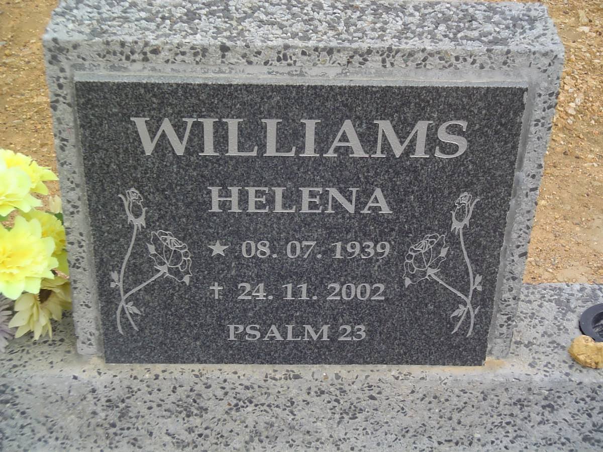 WILLIAMS Helena 1939-2002