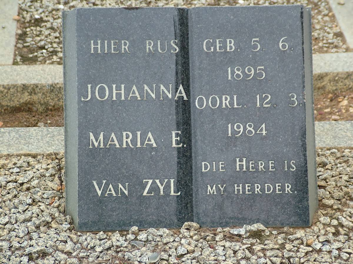 ZYL Johanna Maria E., van 1895-1984