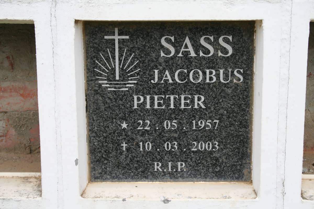 SASS Jacobus Pieter 1957-2003