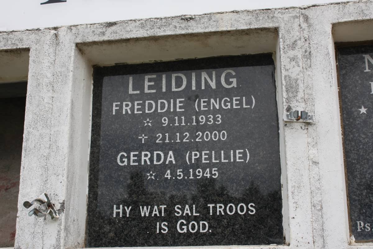 LEIDING Freddie 1933-2000 &amp; Gerda 1945-