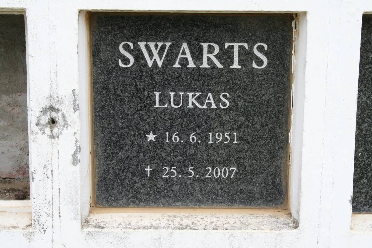 SWARTS Lukas 1951-2007
