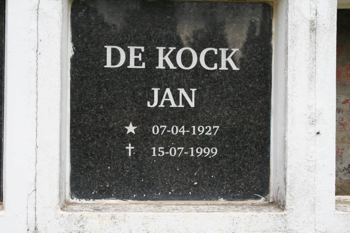 KOCK Jan, de 1927-1999