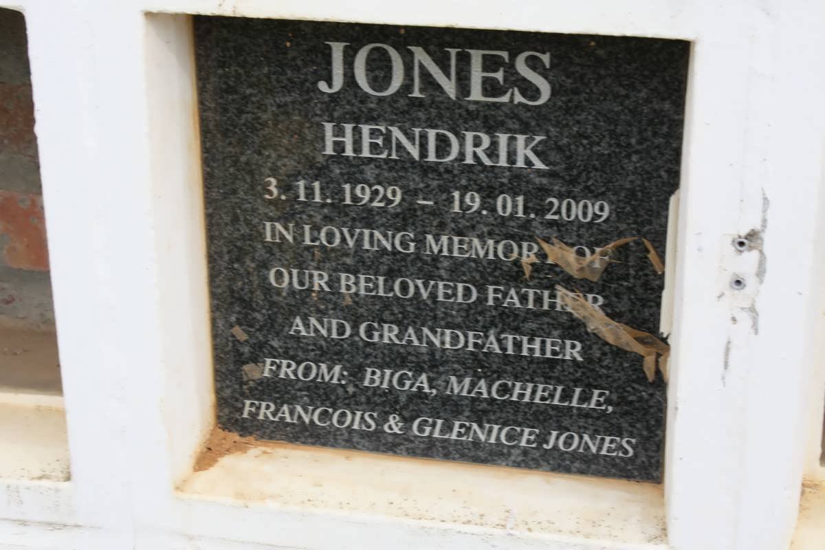 JONES Hendrik 1929-2009