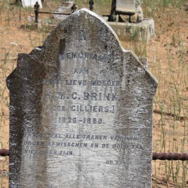 BRINK H.M.C. nee CILLIERS 1836-1888