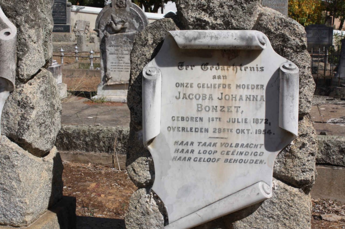 BONZET Jacoba Johanna 1872-1954