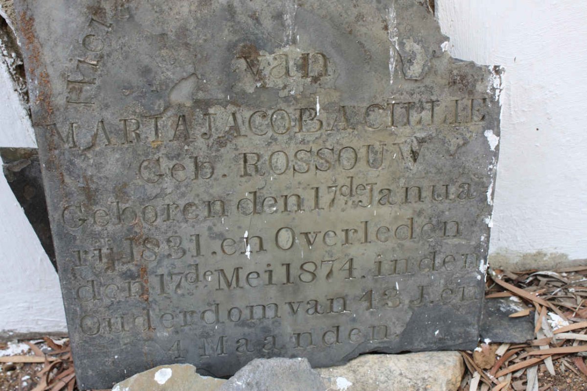 CILLIE Maria Jacoba nee ROSSOUW 1831-1874