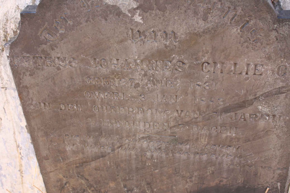 CILLIE Petrus Johannes 1831-188?
