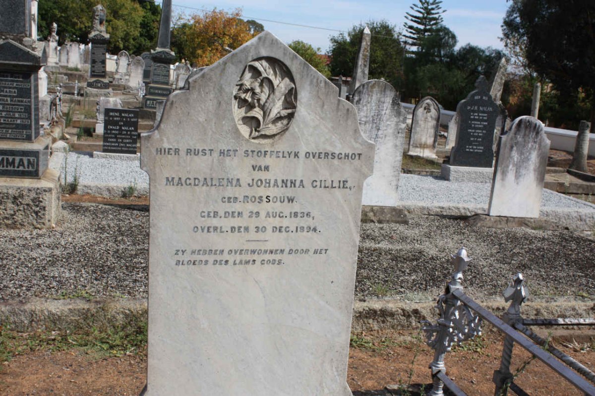 CILLIE Magdalena Johanna nee ROSSOUW 1836-1894