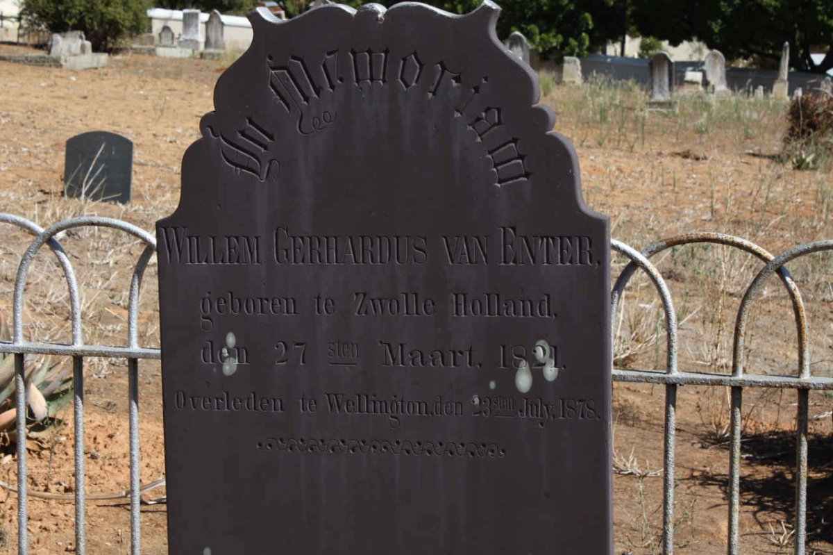 ENTER Willem Gerhardus, van 1821-1878