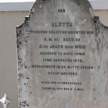 JAGER Aletta, de 1876-1895