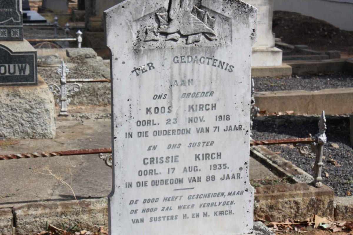 KIRCH Koos -1918 :: KIRCH Crissie -1935
