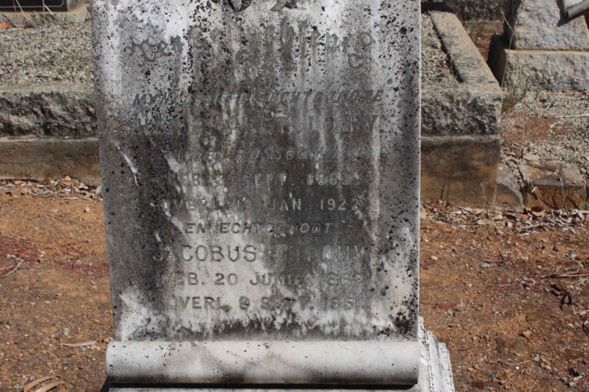LOUW Jacobus C. 1862-1951 &amp; H. ROSSOUW 1863-1922