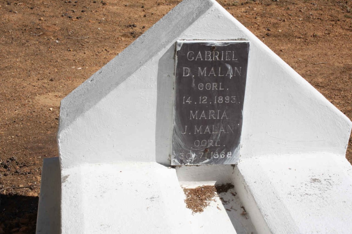 MALAN Gabriel D. -1893 &amp; Maria J. -1868