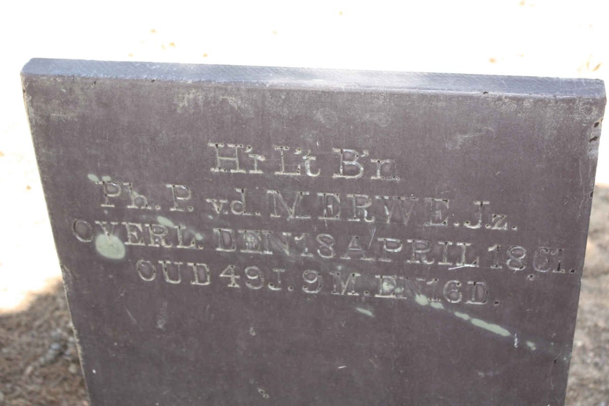 MERWE P., v.d. -1861