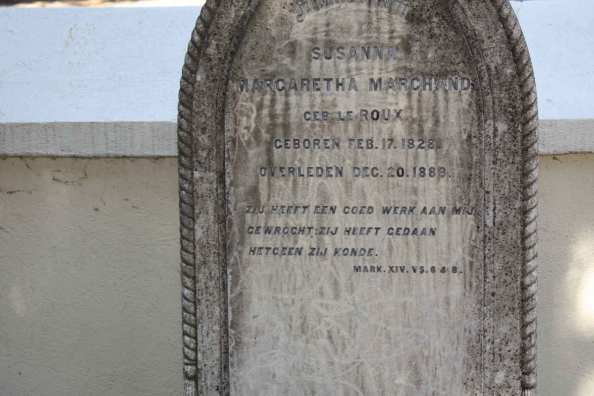 MARCHAND Susanna Margaretha nee LE ROUX 1828-1888
