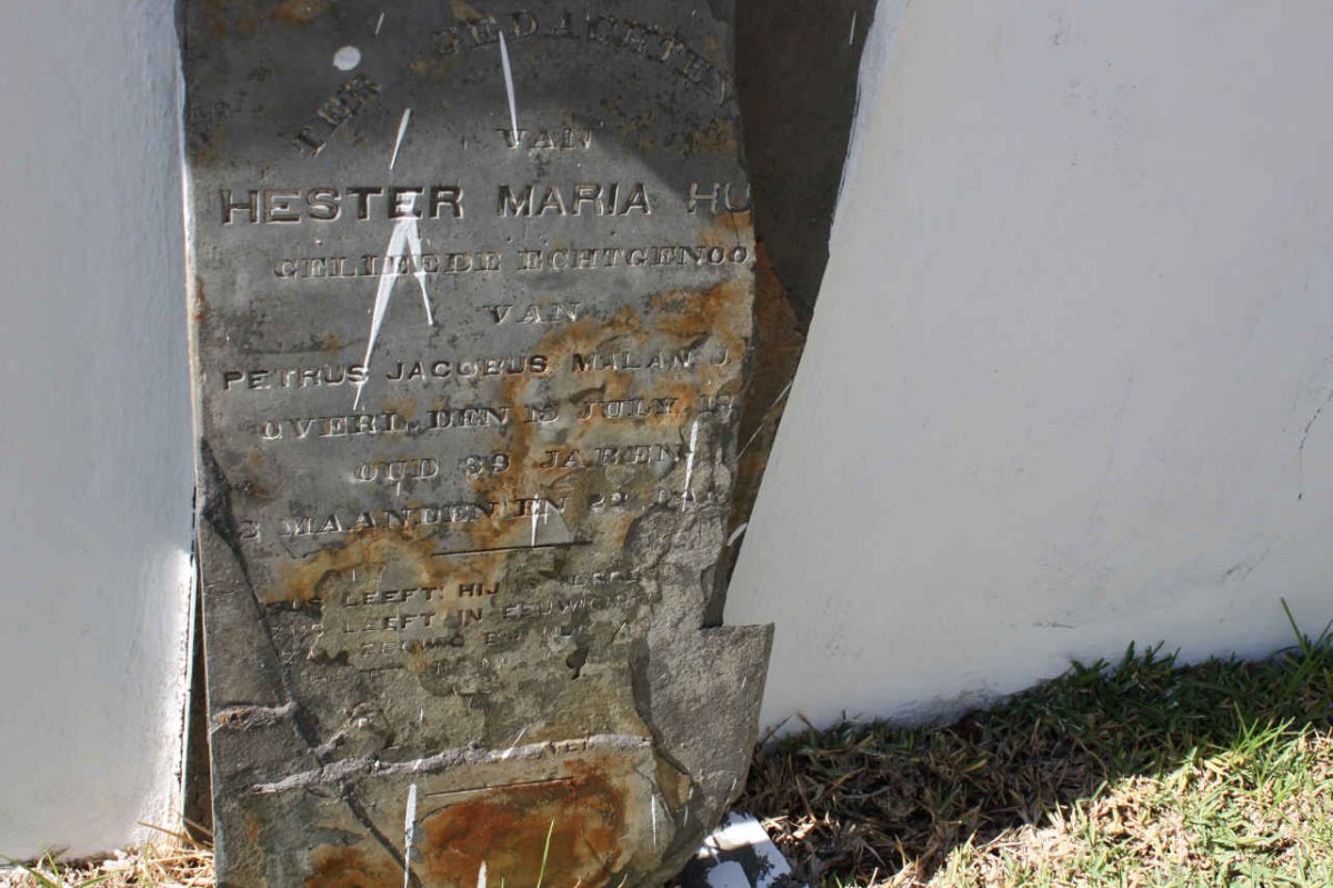 MALAN Margaretha Maria nee HUGO -18?1 :: MALAN Hester Maria nee HUGO