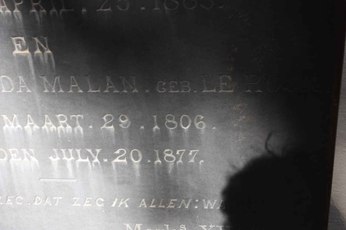 MALAN Martha Gertruida nee LE ROUX 1806-1877