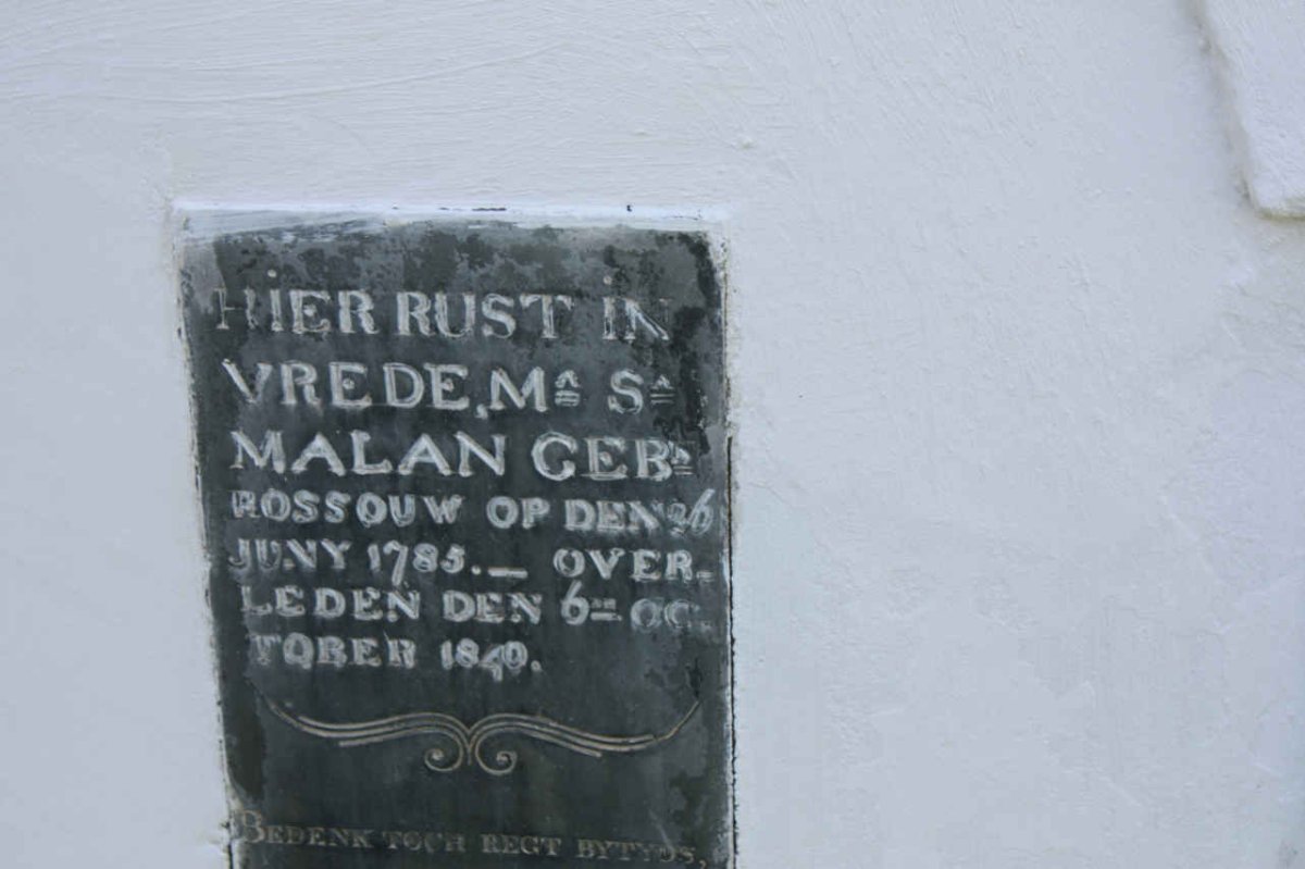MALAN M.S. nee ROSSOUW 1785-1840