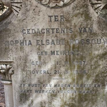 ROSSOUW Sophia Elsabe nee MEIRING 1827-1896