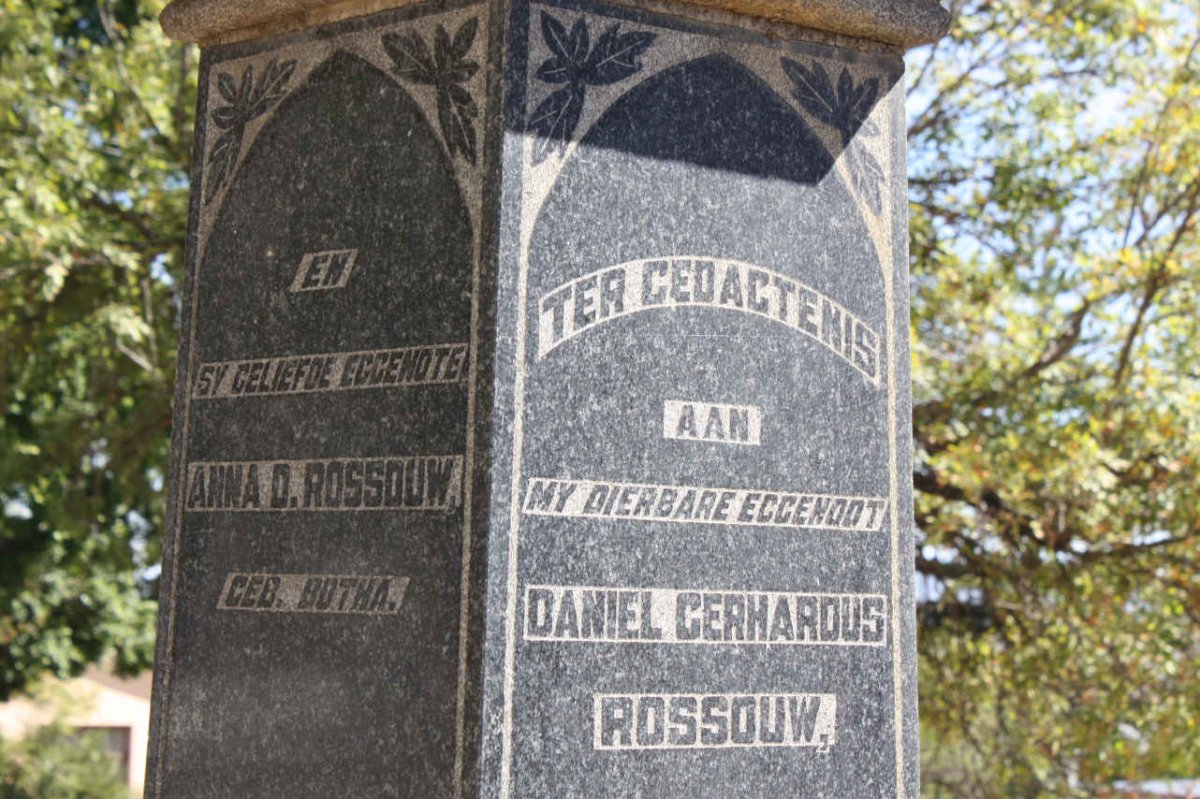 ROSSOUW Daniel Gerhardus &amp; Anna D. BOTHA