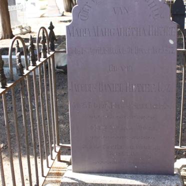 RETIEF Jacobus Daniel 1819-1878 &amp; Maria Margaretha 1816-1877