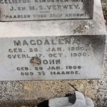 VERWEY Magdalena 1900-1900 :: VERWEY John 1906-1906