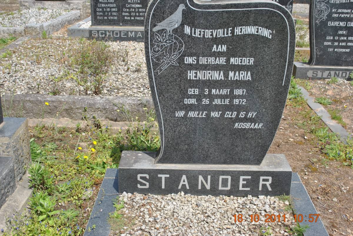 STANDER Hendrina Maria 1887-1972