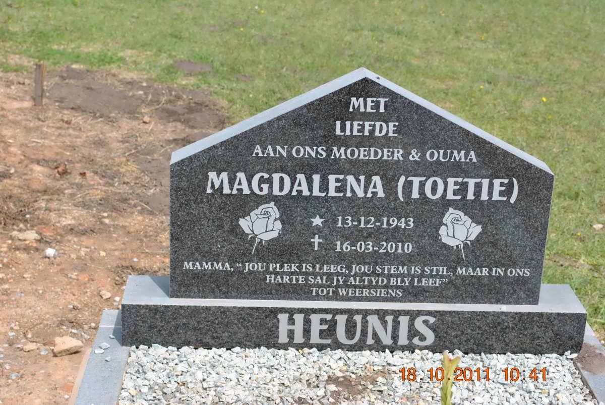 HEUNIS Magdalena 1943-2010
