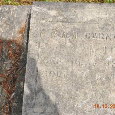 BARNARD C.M.M. nee PITOUT 1892-1961