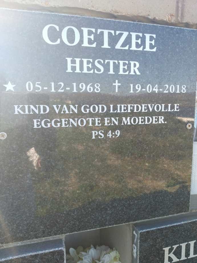 COETZEE Hester 1968-2018