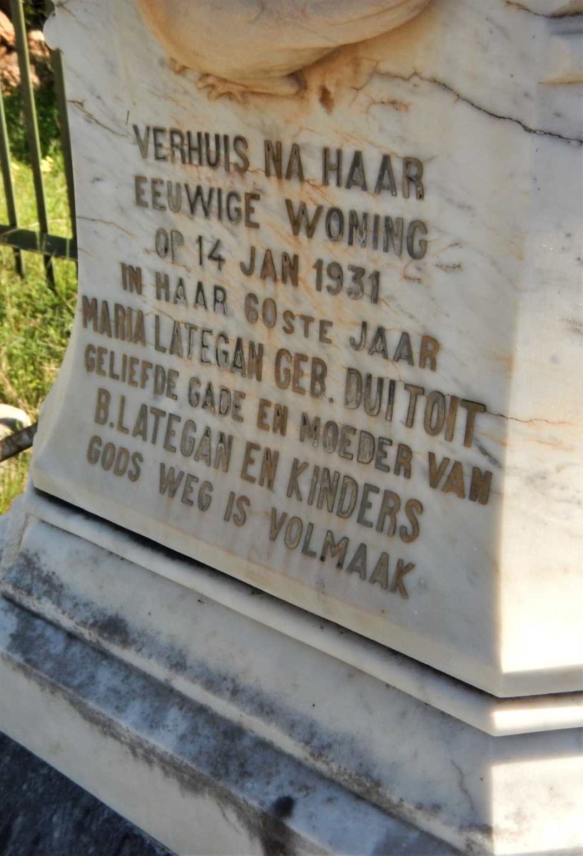 LATEGAN Maria nee DU TOIT -1931