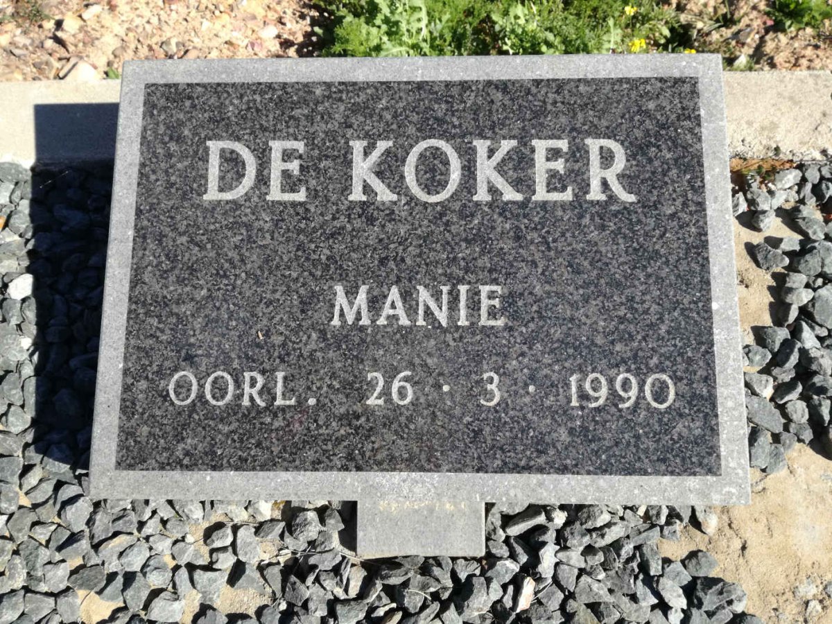 KOKER Manie, de -1990