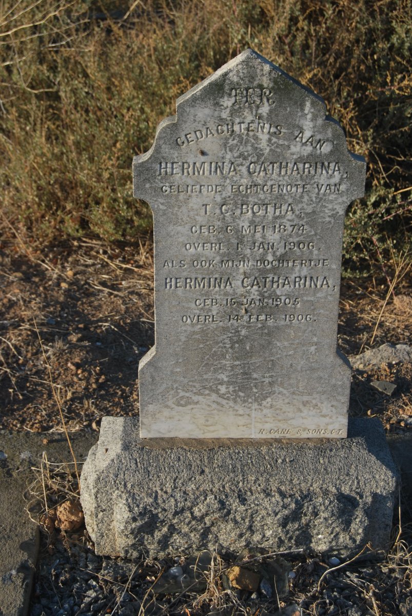 BOTHA Hermina Catharina 1874-1906 :: BOTHA Hermina Catharina 1905-1906