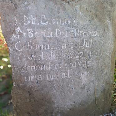 BERNING S.M. nee DU PREEZ -184?