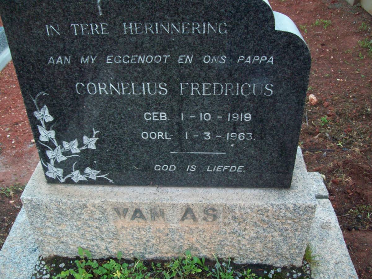 AS Cornelius Fredricus, van 1919-1963