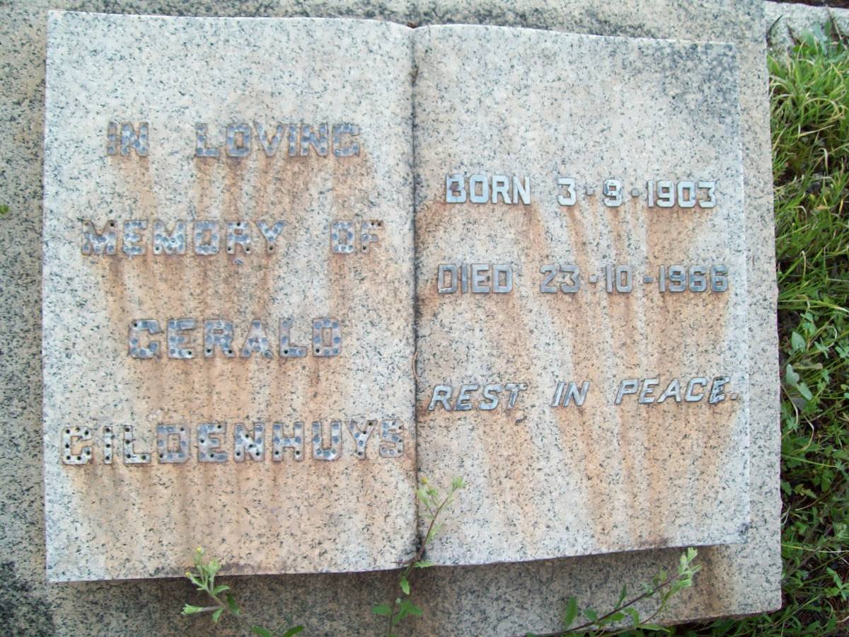 GILDENHUYS Gerald 1903-1966