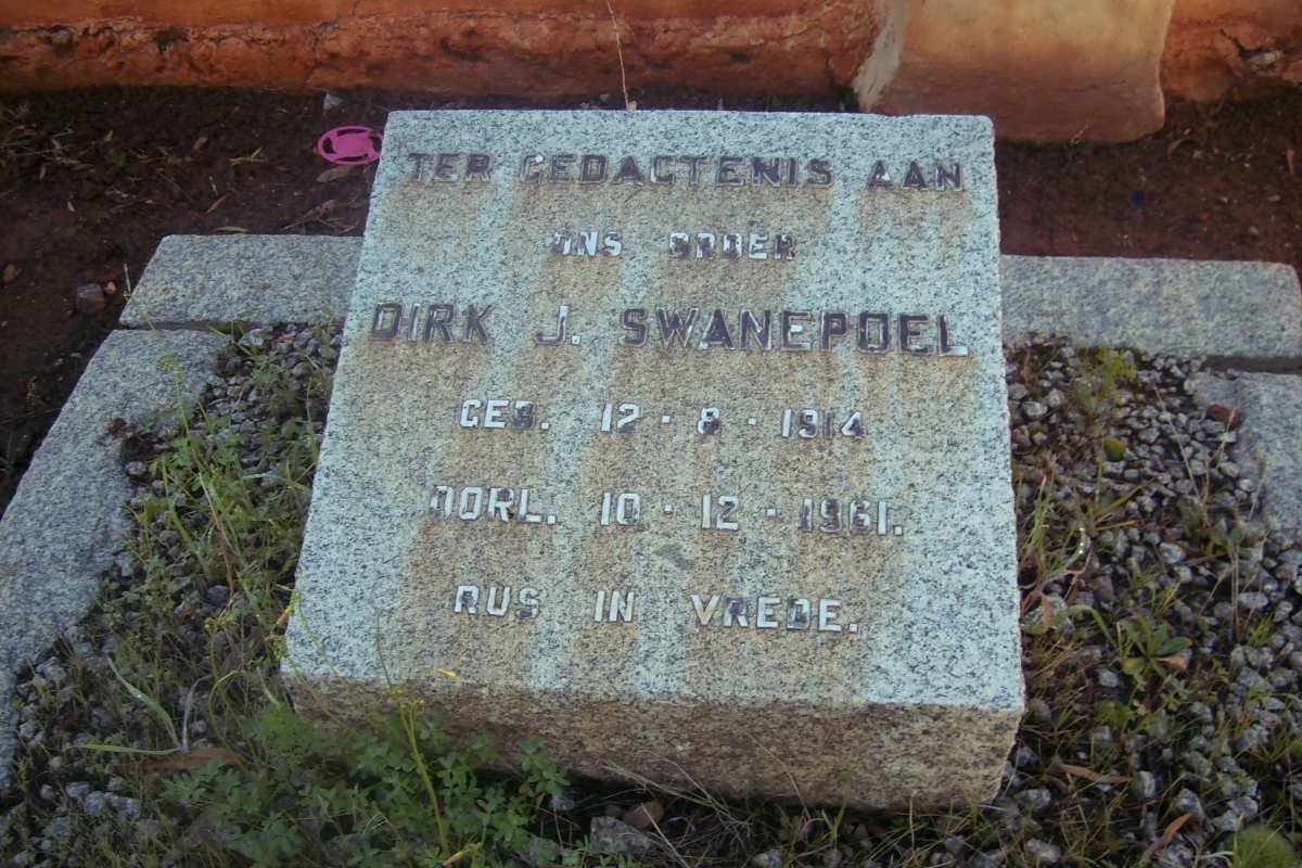 SWANEPOEL Dirk J. 1914-1961