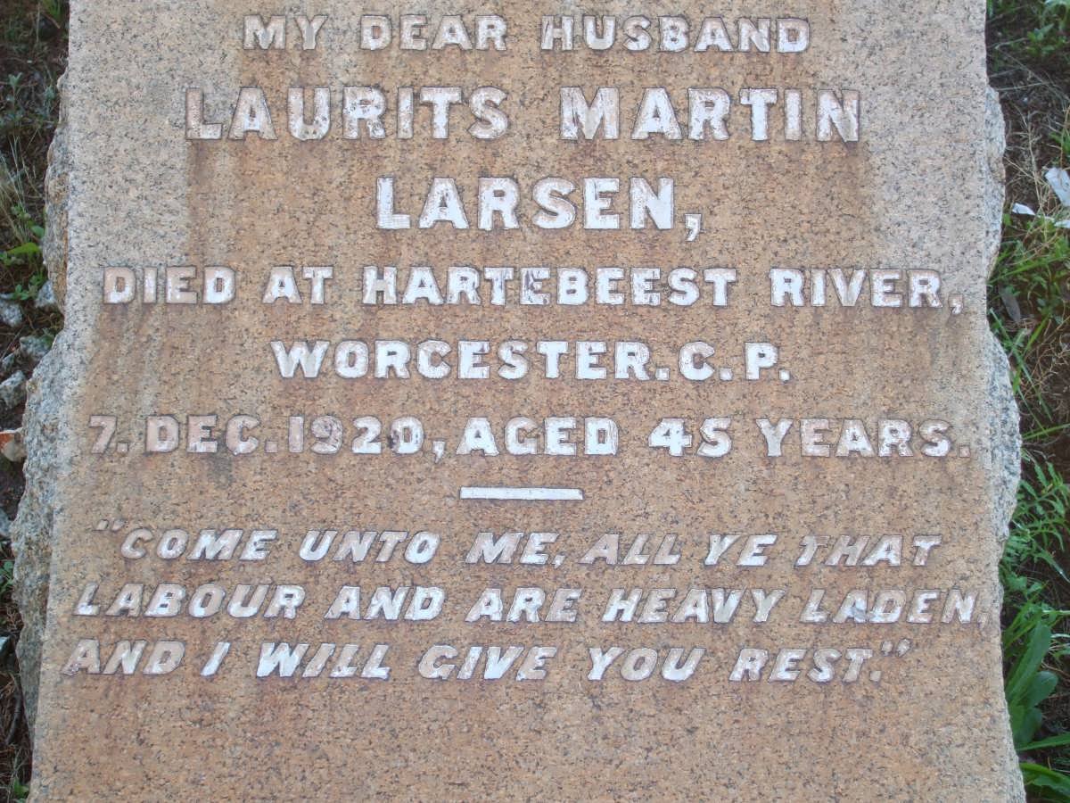 LARSEN Laurits Martin -1920