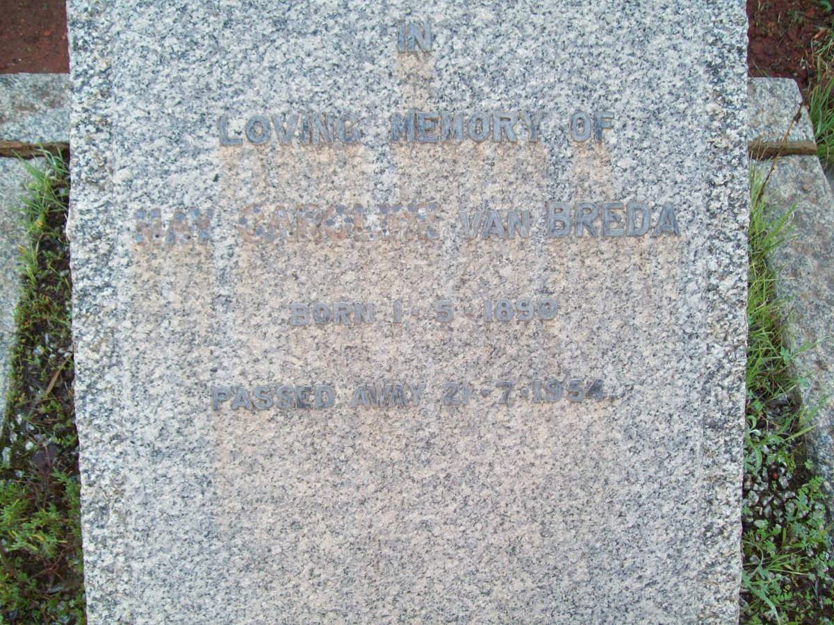 BREDA May Caroline, van 1890-1954