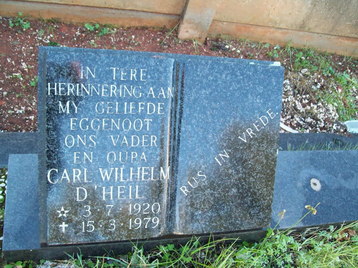 D'HEIL Carl Wilhelm 1920-1979